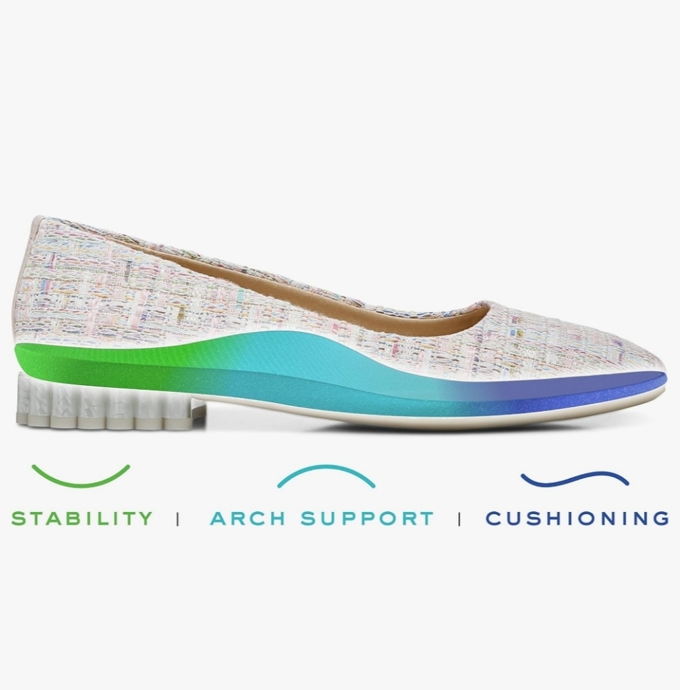 Vionic Multicolor Tweed Flats - Picture 10 of 10